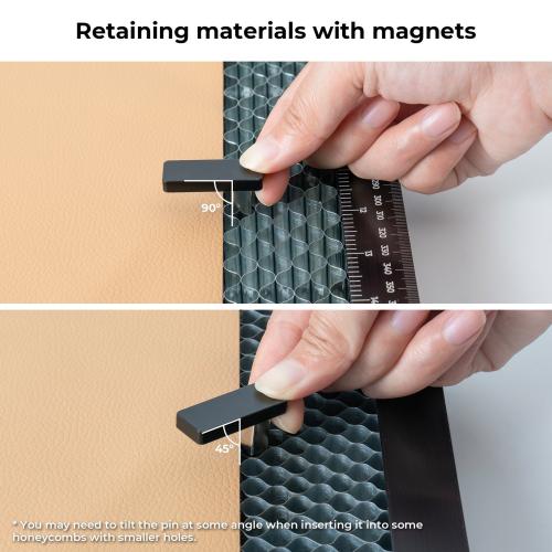 xTool - Magneettiset materiaalipinnit hunajakennolevylle - 6 kpl