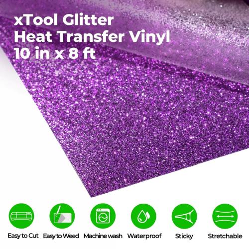 xTool - laserturvallinen glittersiirtokalvo, violetti