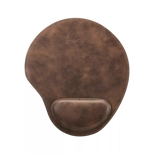xTool - kaiverrettava PU-nahkainen hiirimatto, tummanruskea–kulta