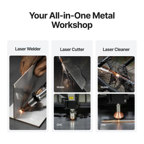 xTool - MetalFab 800 W All-in-One -paketti paineilmalla