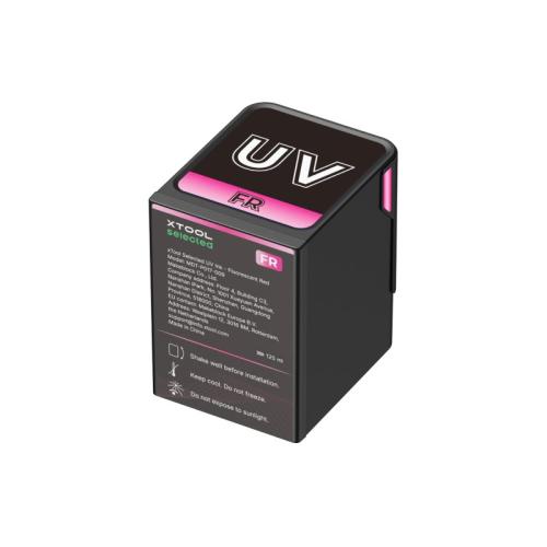 xTool - O1 Omni UV-muste - Fluoresoiva punainen 125 ml