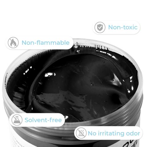 xTool - plastisolsilkkipainoväri, musta, 473 ml
