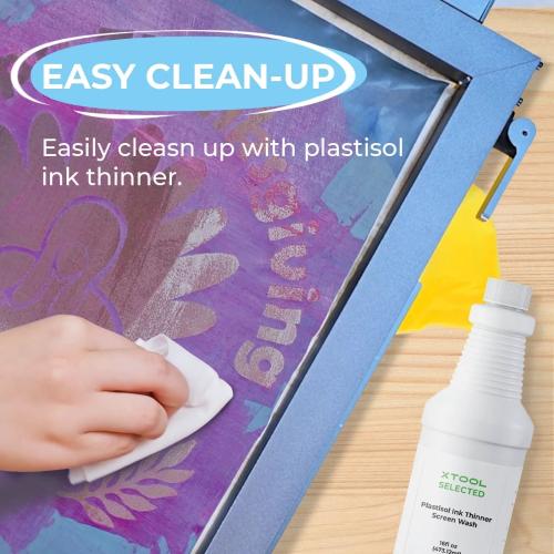 xTool - plastisolsilkkipainoväri, valkoinen, 473 ml