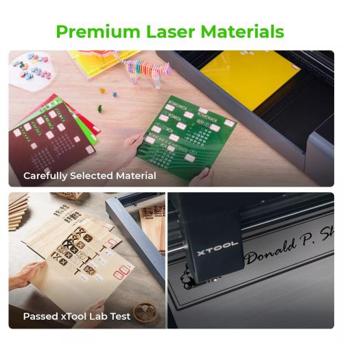 xTool - S1-laser-materiaalipaketti (34 kpl)