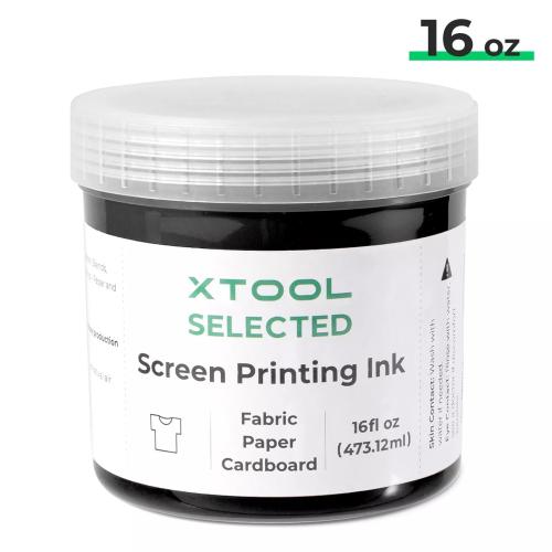 xTool - silkkipainoväri, musta, 473 ml