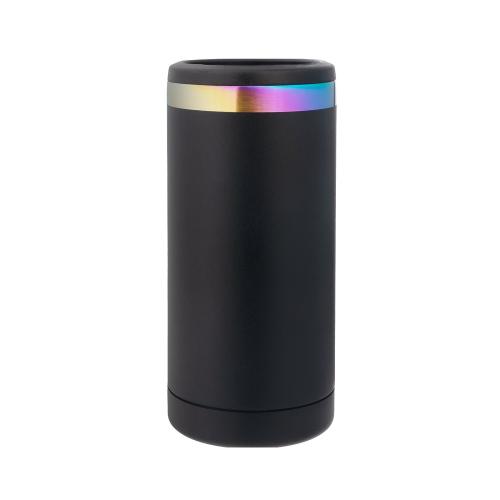 xTool - ruostumaton teräksinen tölkkijäähdytin, musta–opaalinhohtoinen, 12 oz (355 ml)