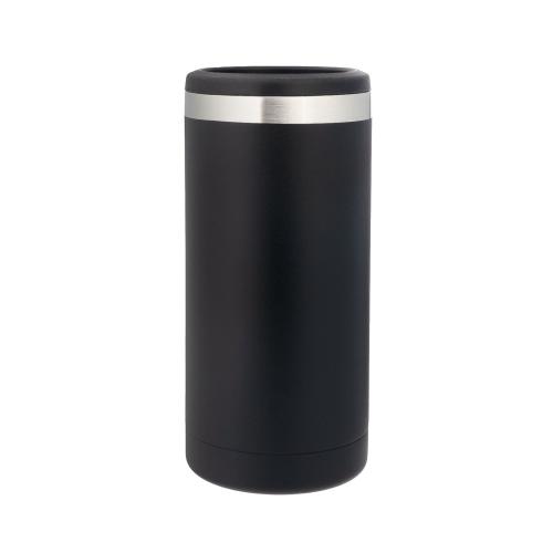 xTool - ruostumaton teräksinen tölkkijäähdytin, mustasta hopeaan, 12 oz (355 ml)