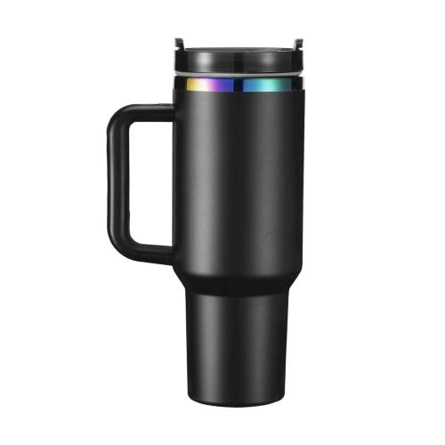 xTool - ruostumaton teräsmuki irrotettavalla kahvalla, keltainen–hopea, 40 oz (1183 ml)