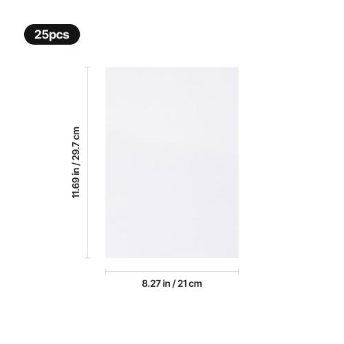 xTool - läpikuultava vellum-tarra-arkki mustesuihkulle (25 kpl)