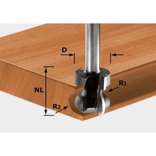 Festool - Hand rail cutter HW S8 D22/16/R2,5+6