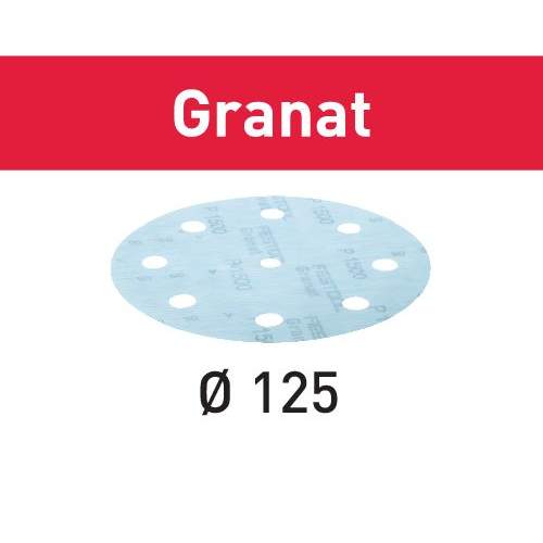 Festool - Abrasive sheet STF D125/8 P1200 GR/50 Granat