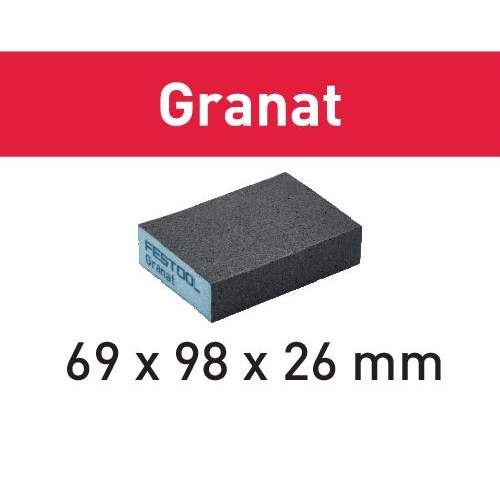 Festool - Sanding block 69x98x26 36 GR/6 Granat