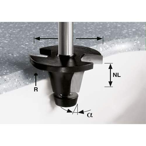 Festool - Basin cutter HW R6.35/25/6° ss S12