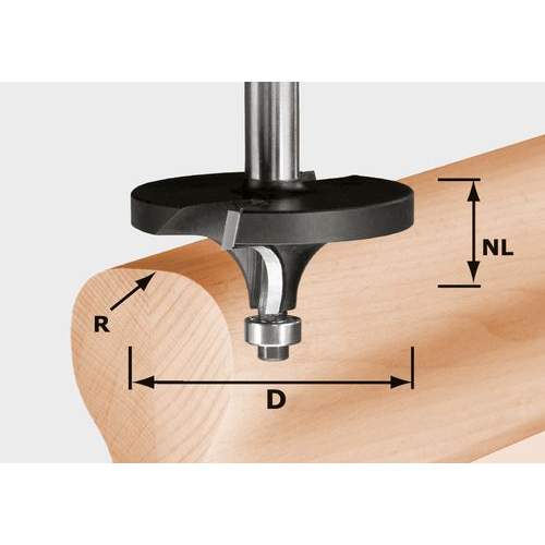 Festool - Roundover cutter HW R16/D64/26 S12