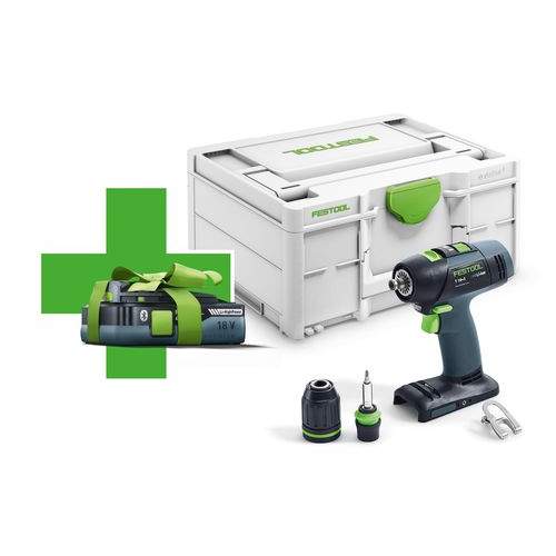 Festool - Akkuruuvinväännin T18+3 Basic-Promo