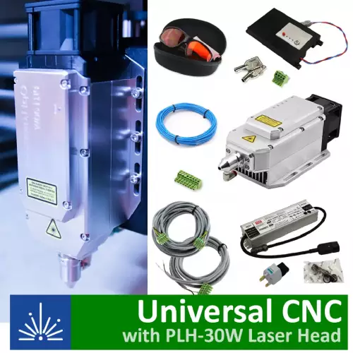 OPT Lasers - High-Performance Universal CNC Laser Upgrade Kit with PLH-30W Engraving Laser Head