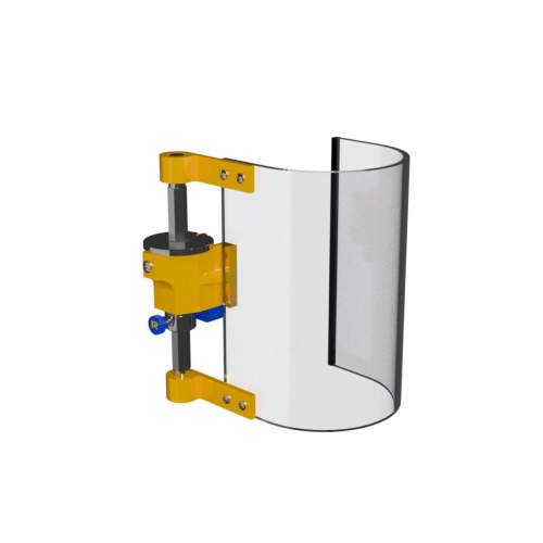 Repar2 - Guard x drill.mach. small screen 120 x h 200 mm w/micro. Polycarbonate 5 mm -  3TR1CM