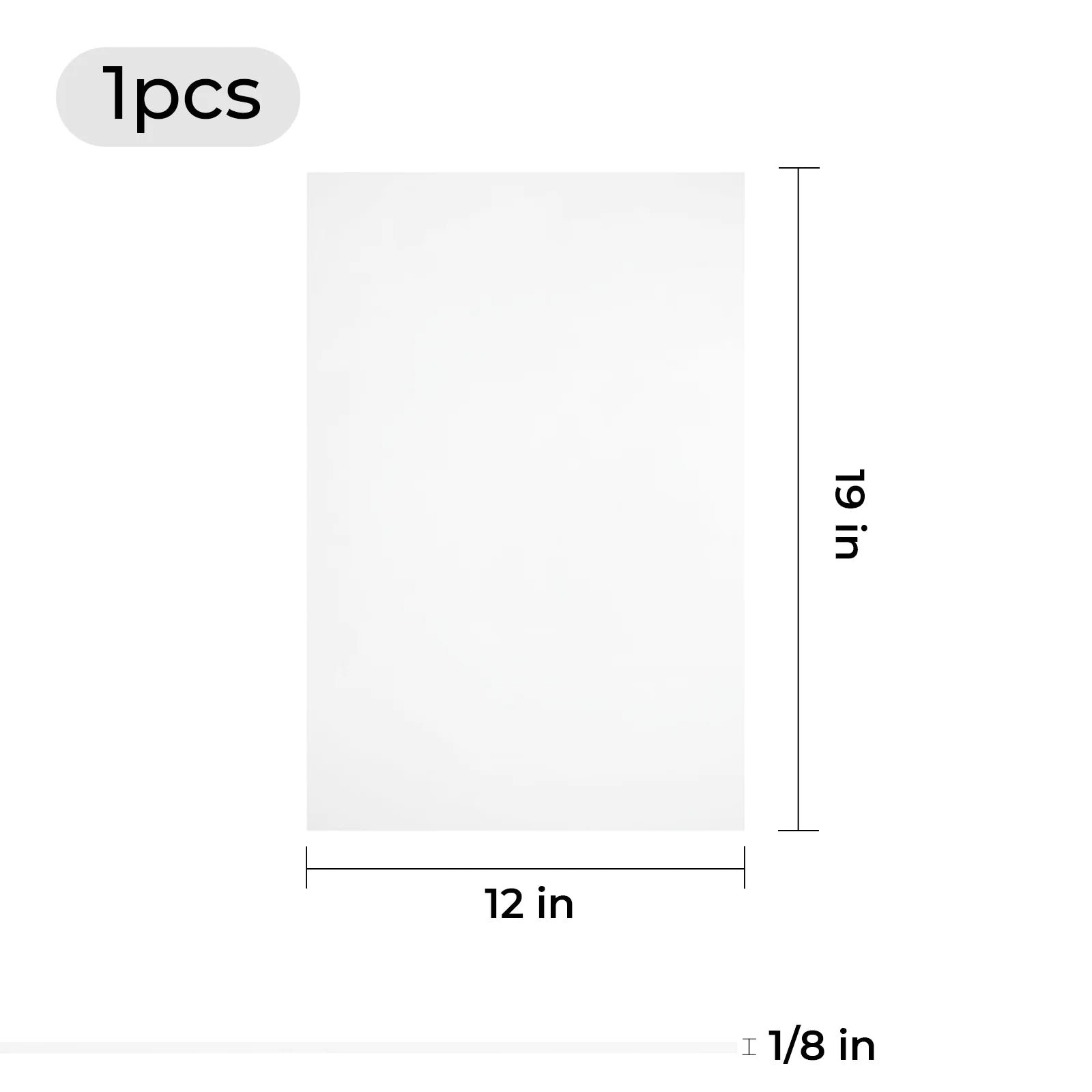 xTool - 3 mm kirkas läpinäkyvä akryylilevy, 30 × 48 cm (1 kpl)