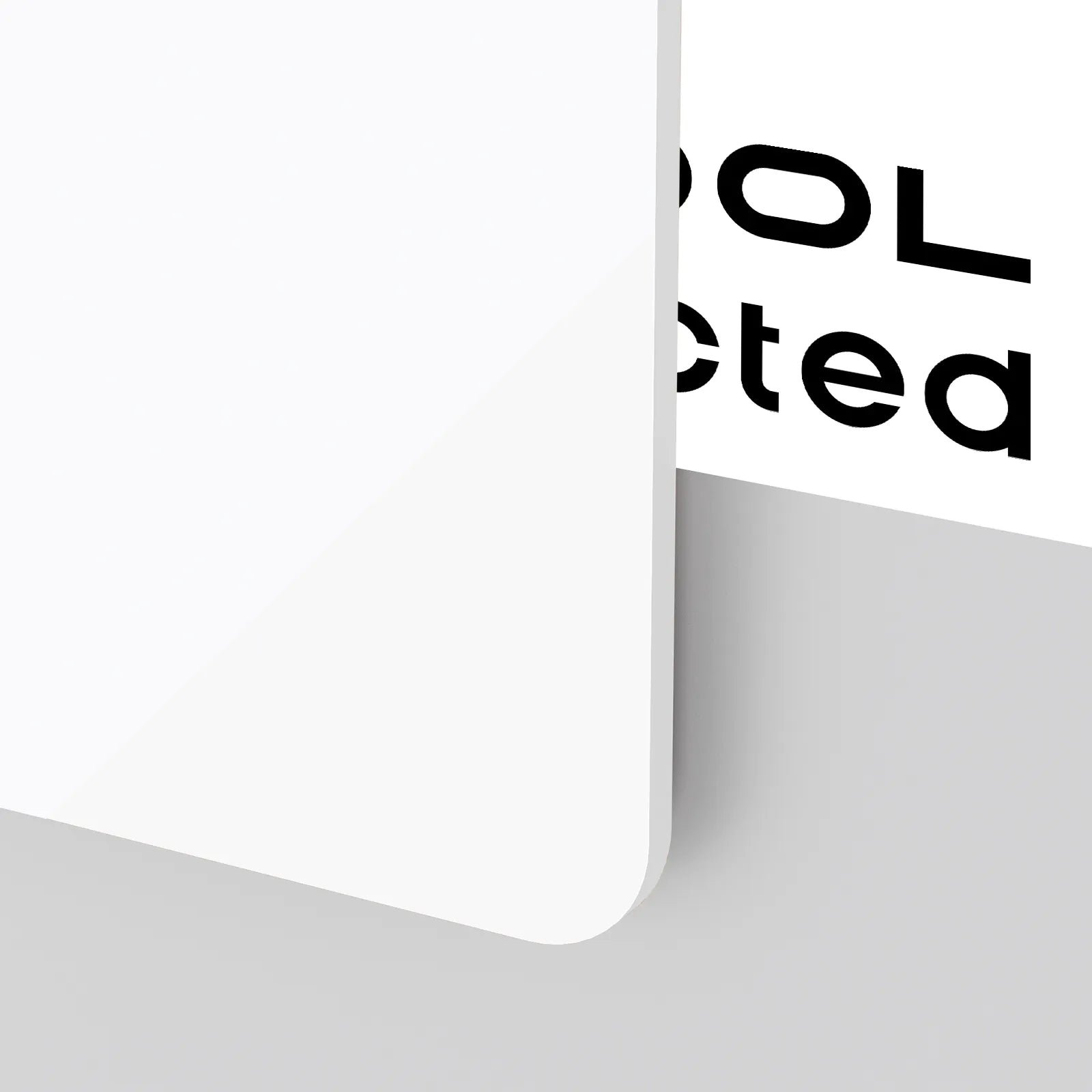 xTool - 3 mm peittävä kiiltävä akryylilevy, helmiäisvalkoinen, 30 × 30 cm (1 kpl)
