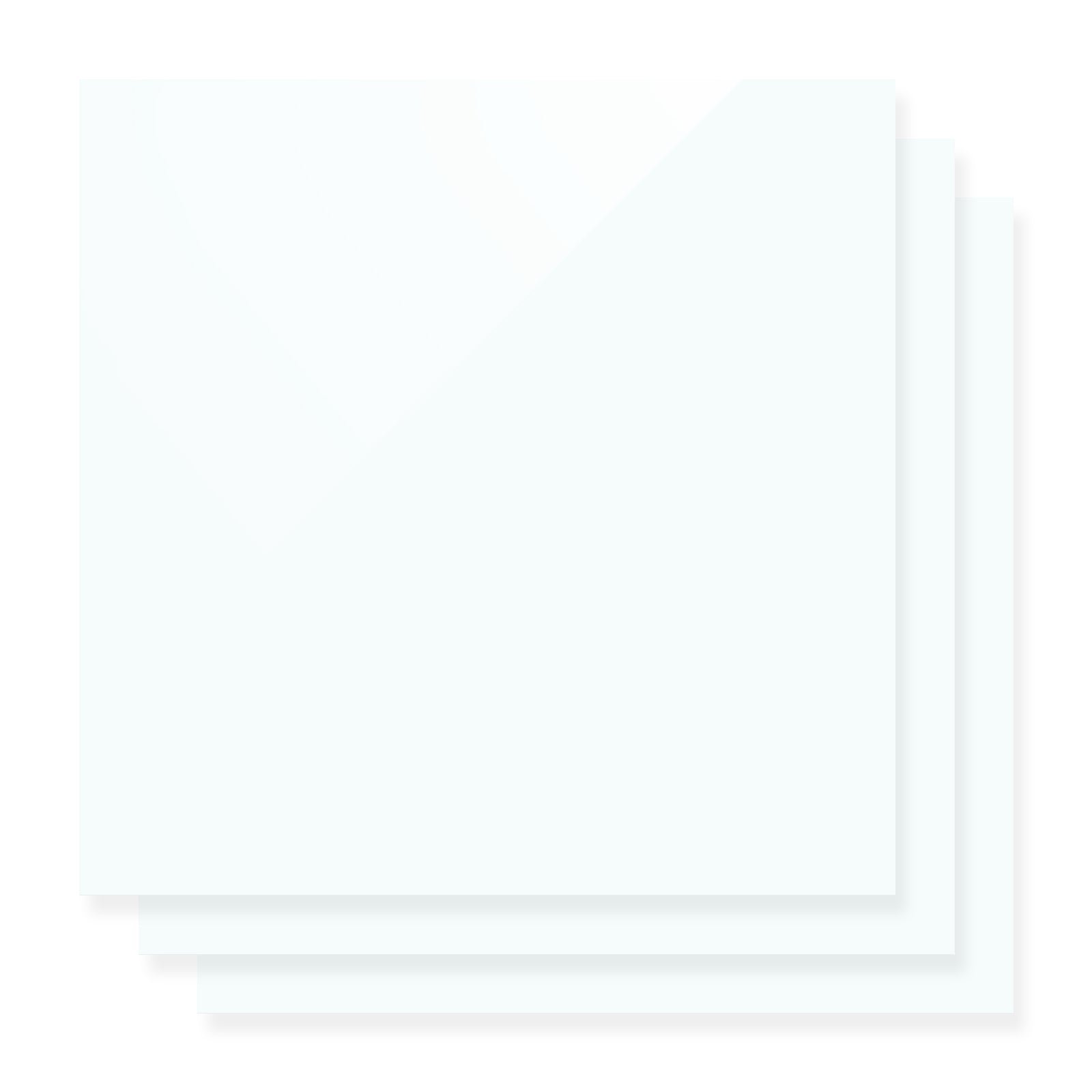 xTool - 3 mm peittävä kiiltävä akryylilevy, helmiäisvalkoinen, 30 × 30 cm (3 kpl)