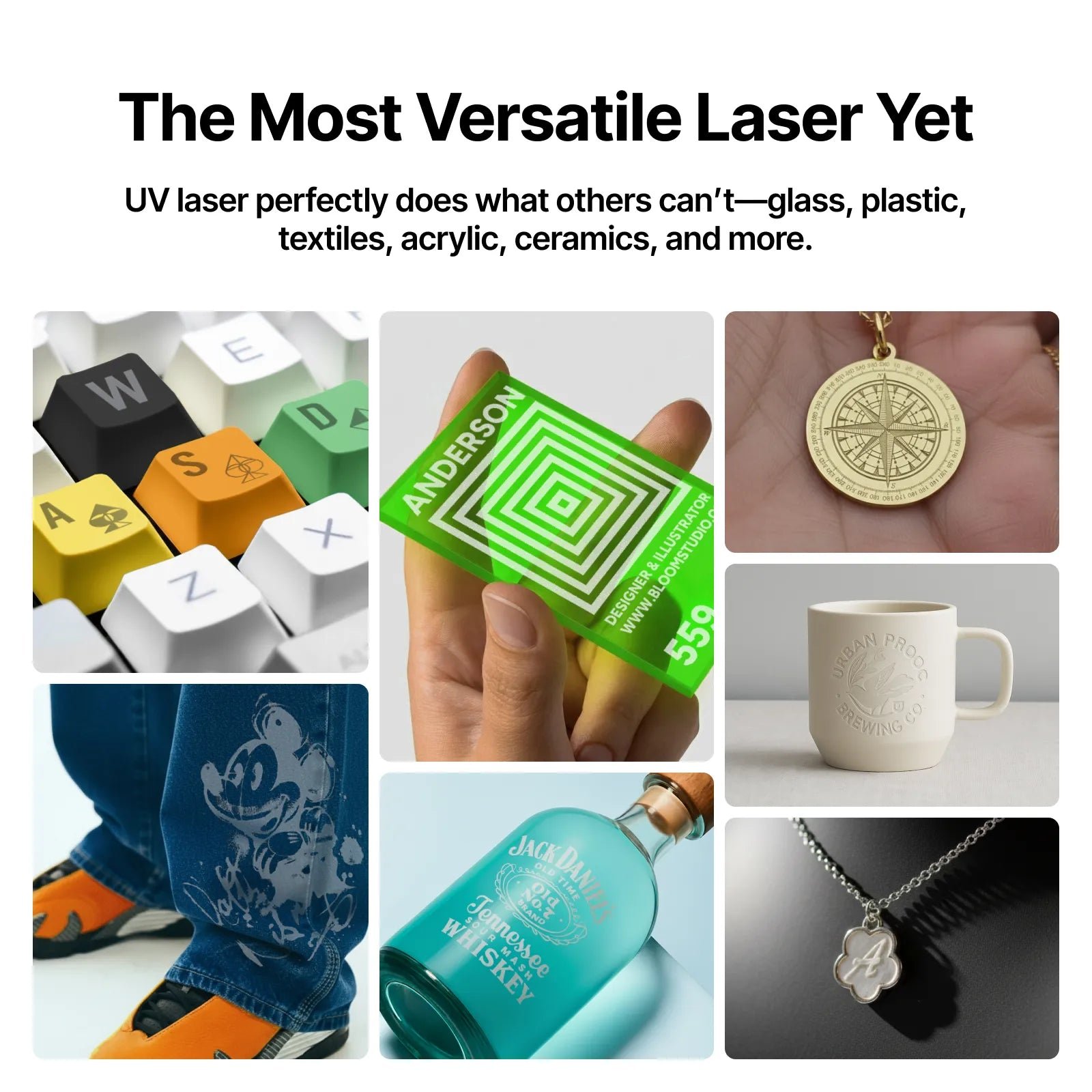xTool - F2 Ultra UV - 5W UV-laser - lasin sisäkaiverrukseen
