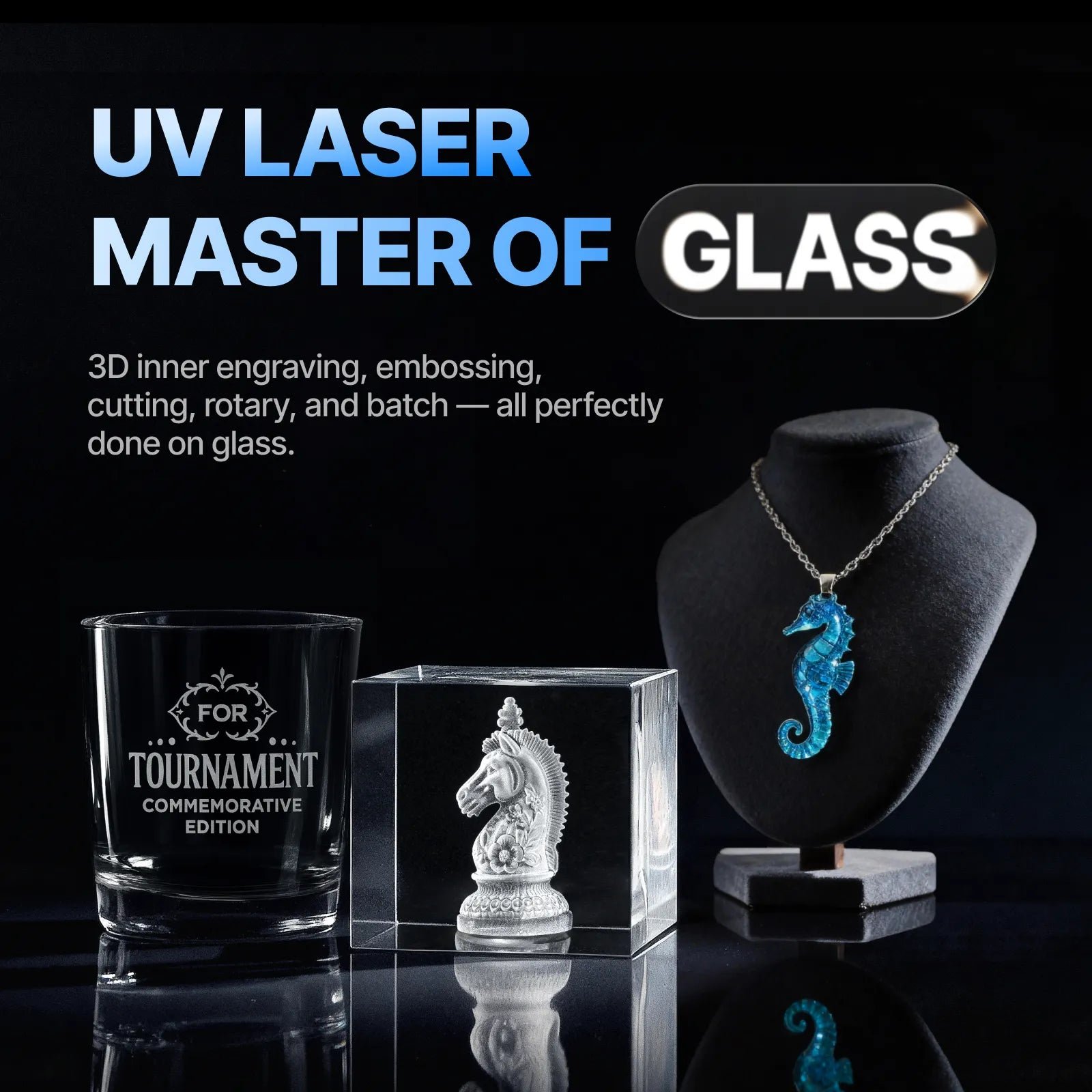 xTool - F2 Ultra UV - 5W UV-laser - lasin sisäkaiverrukseen